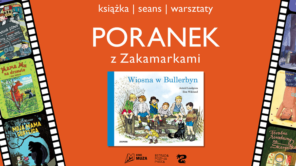 Plansza poranku rodzinnego z zakamarkami z okładką książki "Wiosna w Bullerbyn" Astrid Lindgren i Ilon Wikland