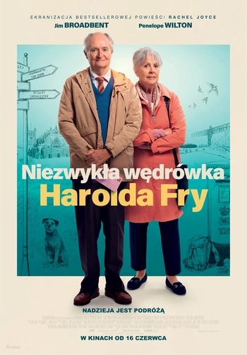 Plakat przedstawia portret starszej pary, na środku dużą czcionką tytuł filmu.