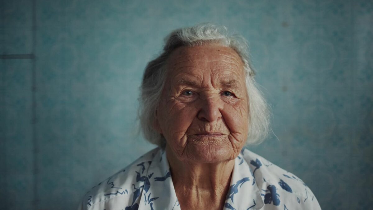 Portret starszej kobiety.