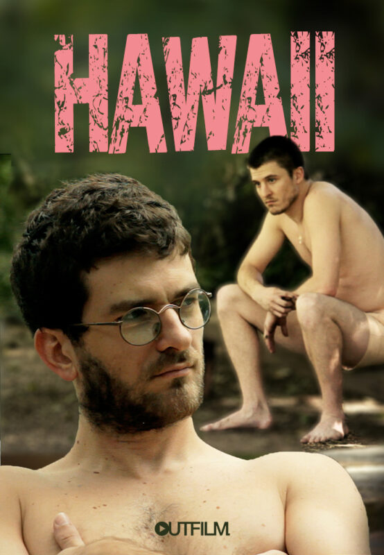 Plakat przedstawia dwóch chłopaków nad wodą.