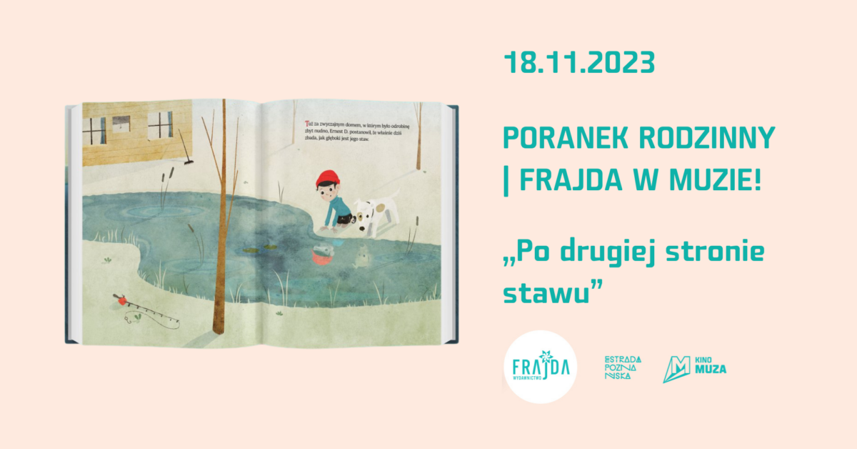 Grafika dla poranku rodzinnego z książką wydawnictwa frajda.