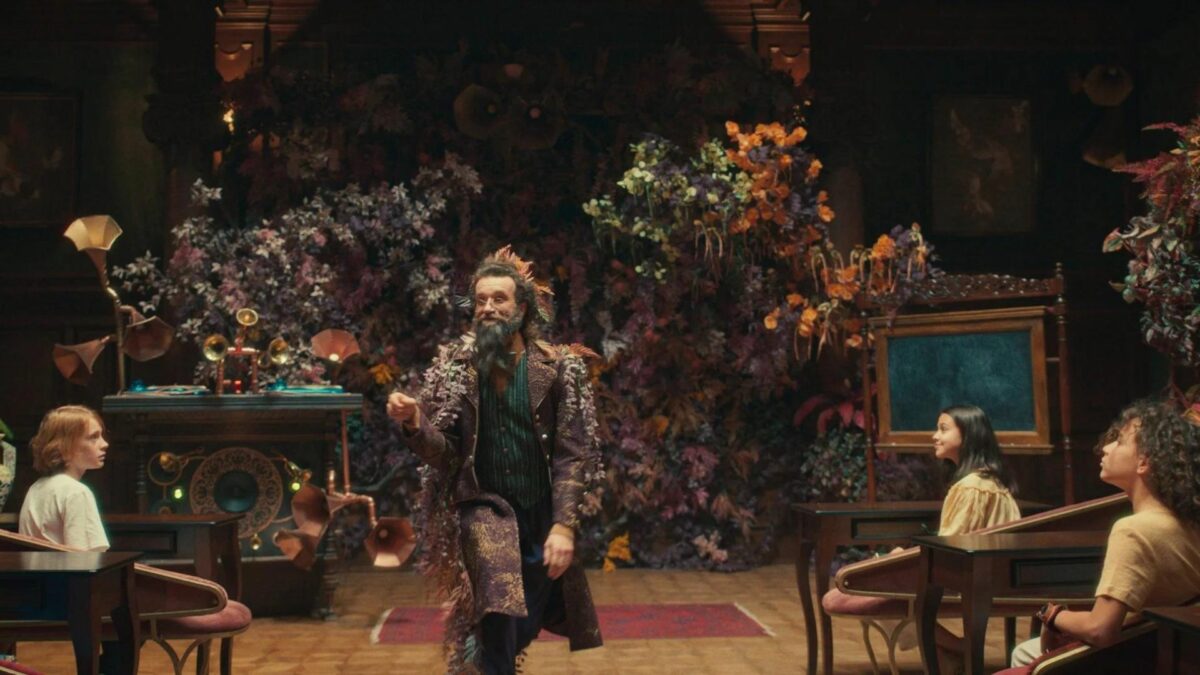 Zajęcia lekcyjne w akademii Pana Kleksa.