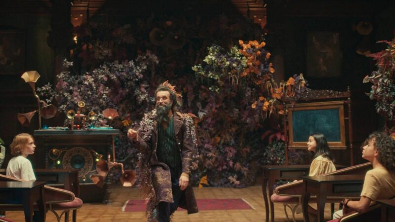 Zajęcia lekcyjne w akademii Pana Kleksa.