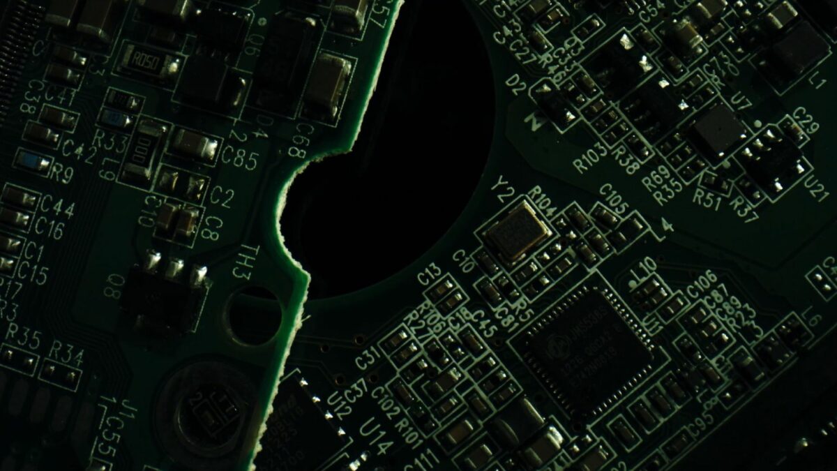 Wnętrze sprzętu elektronicznego