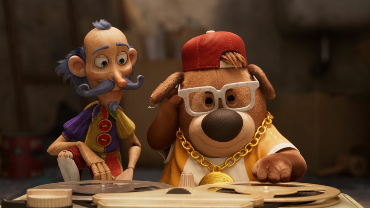 Pies w towarzystwie swojego przyjaciela Dona.