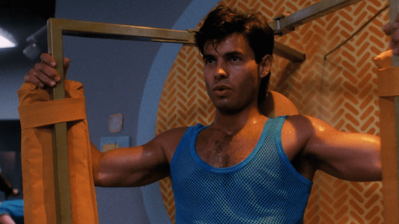 Kadr z treningu młodego chłopaka.