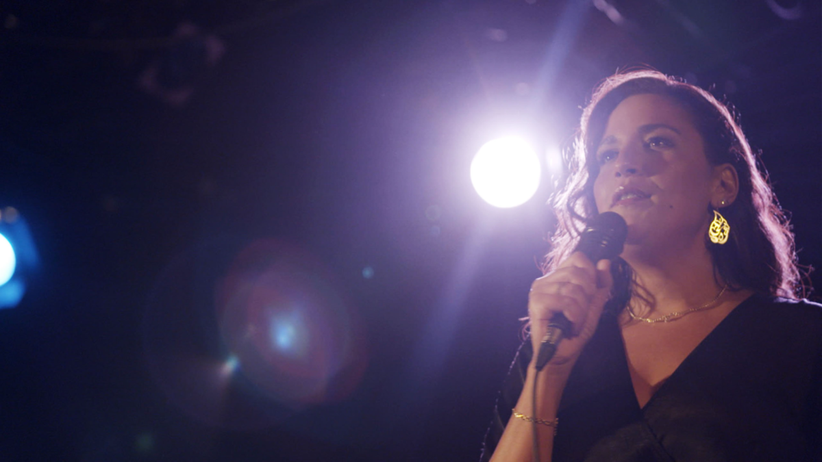 Kadr filmu dokumentalnego z 22 edycji festiwalu filmów dokumentalnych.