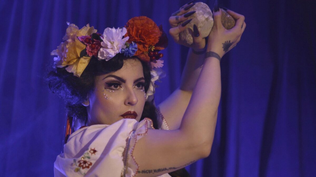 Kadr filmu dokumentalnego z 22 edycji festiwalu filmów dokumentalnych.