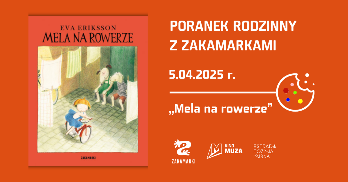 Grafika poranku rodzinnego z wydawnictwem frajda i okładką książki dla dzieci.