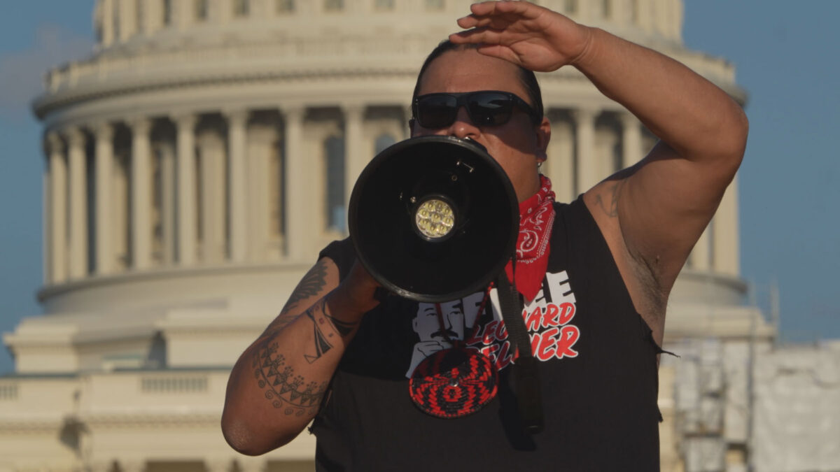 Kadr filmu dokumentalnego z 22 edycji festiwalu filmów dokumentalnych.