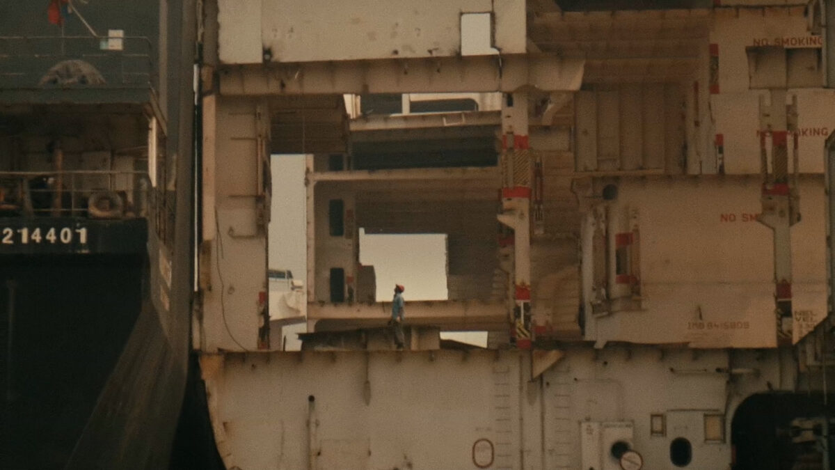 Kadr filmu dokumentalnego z 22 edycji festiwalu filmów dokumentalnych.