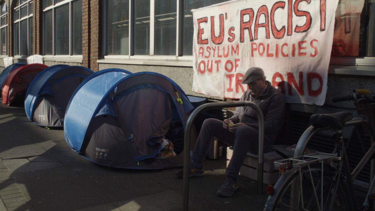 Kadr filmu dokumentalnego z 22 edycji festiwalu filmów dokumentalnych.