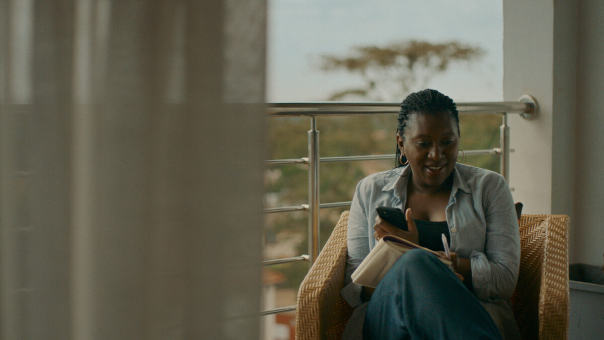 Kadr filmu dokumentalnego z 22 edycji festiwalu filmów dokumentalnych.