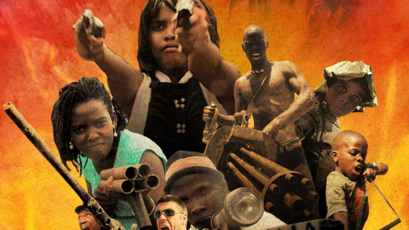 Napad grupy ludzi z bronią.