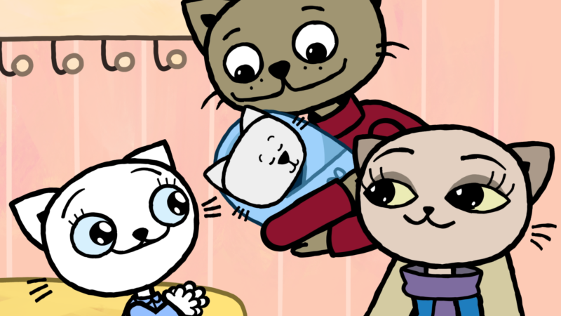 Poranek rodzinny | Kicia kocia ma braciszka - okładka