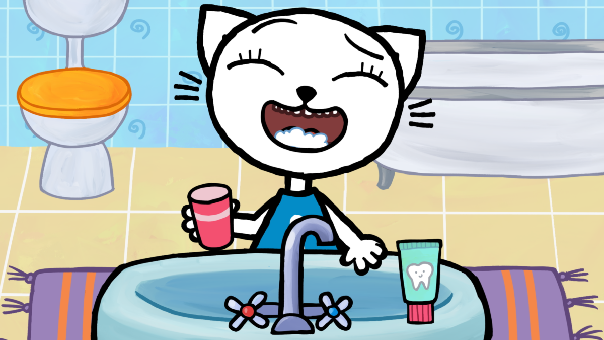 Poranek rodzinny | Kicia kocia ma braciszka - kadr 1